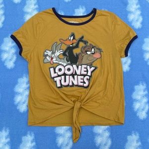 Looney Tunes Tie Up Crop Top